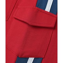 Pine Kids Marvel Single Jersey Knit Half Drop Shoulder Sleeves T-Shirt & Cut & Sew Shorts Set With Avengers Graphics - White & Red