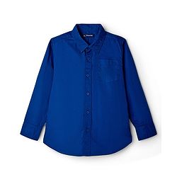 Pine Kids 100% Cotton Full Sleeves Solid Coloured Shirt With Inner Tee - White