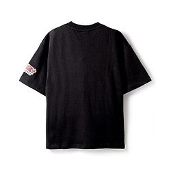 Pine Kids Disney Single Jersey Knit Half Drop Shoulder Sleeves T-Shirt With Mickey Mouse & Family Graphics - Black