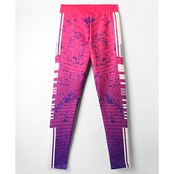Pine Active Full Length Super Stretch Abstract Printed Leggings - Pink