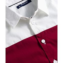 Pine Kids Cotton Woven Full Sleeves Solid Block Shirt - Multicolour