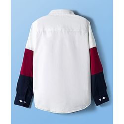 Pine Kids Cotton Woven Full Sleeves Solid Block Shirt - Multicolour