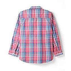 Pine Kids Cotton Woven Full Sleeves Checkered Shirt With T-Shirt - Multicolour