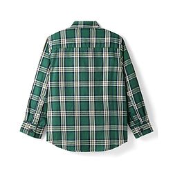 Pine Kids Cotton Woven Full Sleeves Checkered Shirt With T-Shirt - Green