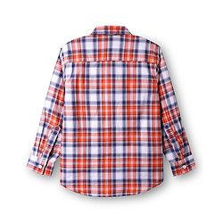 Pine Kids Cotton Woven Full Sleeves Checkered Shirt With T-Shirt - Multicolour