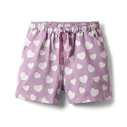 Pine Kids Disney Single Jersey Knit Oversized Half Sleeves Shorts Night Suit with Minnie & Friends Graphics - Lilac