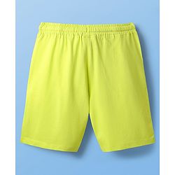 Pine Kids Marvel Single Jersey Knit Half Sleeves Shorts Night Suit with Spider-Man Graphics - Neon Green