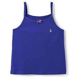Pine Kids Cotton Elastane Singlet Sleeves Solid Slips Pack of 3 (Color May Vary)