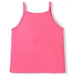 Pine Kids Cotton Elastane Singlet Sleeves Solid Slips Pack of 3 (Color May Vary)