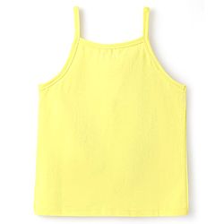 Pine Kids Cotton Elastane Knit Singlet Sleeves Solid Slips Pack of 3 (Color May Vary)