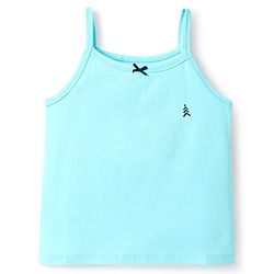 Pine Kids Cotton Elastane Knit Singlet Sleeves Solid Slips Pack of 3 (Color May Vary)