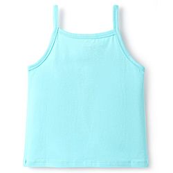 Pine Kids Cotton Elastane Knit Singlet Sleeves Solid Slips Pack of 3 (Color May Vary)
