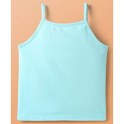 Pine Kids Cotton Elastane Knit Singlet Sleeves Solid Slips Pack of 3 (Color May Vary)