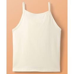 Pine Kids Cotton Elastane Knit Singlet Sleeves Solid Slips Pack of 3 (Color May Vary)
