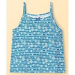 Pine Kids Cotton Elastane Knit Singlet Sleeves Printed Slips Pack of 3 (Color May Vary)