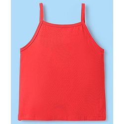 Pine Kids Cotton Elastane Knit Singlet Sleeves Slips With Strawberry Print Pack of 3 (Color May Vary)