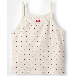 Pine Kids Cotton Elastane Knit Slips With Polka Dots & Heart Print Pack Of 3 - Pink Red & White