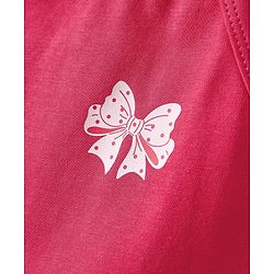 Pine Kids Cotton Elastane Knit Singlet Sleeves Bow & Polka Dot Printed Slips Pack of 3 (Color May Vary)