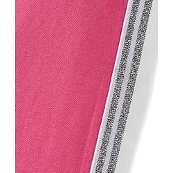 Pine Kids Cotton Knit Full Length Solid Colour Leggings - Pink
