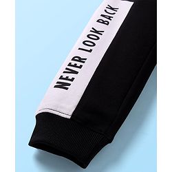Pine Kids Cotton Knit Full Length Striped Lounge Pant - Black