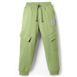 Pine Kids Cotton Knit Full Length Solid Lounge Pant - Light Green