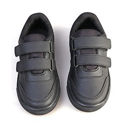 Pine Kids Velcro Closure School Shoes - Black