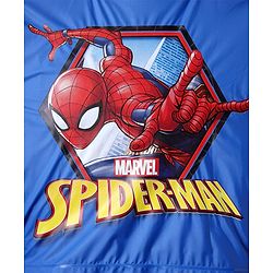 Pine Kids Marvel Full Sleeves Hooded Spider-Man Raincoat - Blue & Red