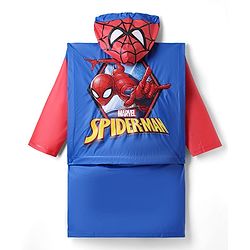 Pine Kids Marvel Full Sleeves Hooded Spider-Man Raincoat - Blue & Red