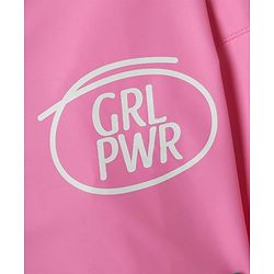 Pine Kids Full Sleeves Hooded Raincoat - Dark Pink