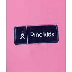 Pine Kids Full Sleeves Hooded Raincoat - Dark Pink