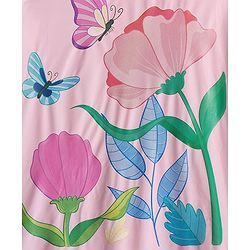 Pine Kids Full Sleeves Hooded Butterfly Raincoat - Light Pink