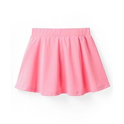 Pine Active Knit Super Stretch Skorts  with Brand Logo Print - Pink