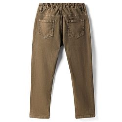 Pine Kids Woven Full Length Washed Denin Jeans - Dark Green