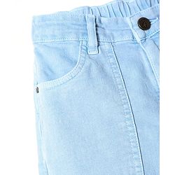 Pine Kids Woven Full Length Washed Denin Jeans - Dark Green