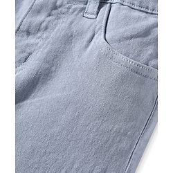 Pine Kids Denim Woven Full Length Washed Jeans - Light Blue