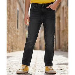 Pine Kids Denim Woven Full Length Washed Denim - Black