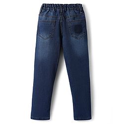 Pine Kids Denim Woven Full Length Jeans with Badge - Navy Blue
