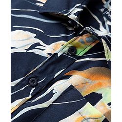 Pine Kids Viscose Woven Half Sleeves Abstract Printed Shirt - Multicolour