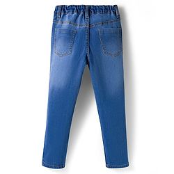 Pine Kids Denim Woven Full Length Washed Jeans - Blue