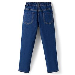 Pine Kids Denim Woven Full Length Washed Jeans - Navy Blue