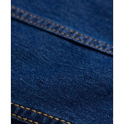 Pine Kids Denim Woven Full Length Washed Jeans - Navy Blue