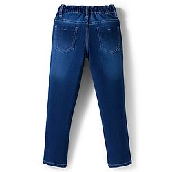 Pine Kids Denim Woven Full Length Washed Jeans - Navy Blue