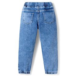 Pine Kids Denim Woven Full Length Washed Jeans - Light Blue