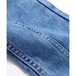 Pine Kids Denim Woven Full Length Washed Jeans - Light Blue