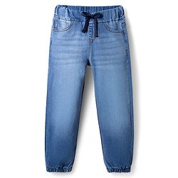 Pine Kids Denim Woven Full Length Washed Jeans - Blue