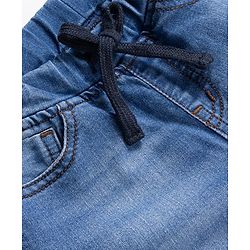Pine Kids Denim Woven Full Length Washed Jeans - Blue