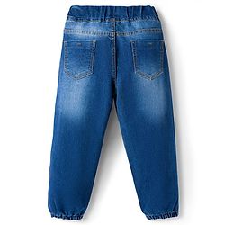 Pine Kids Denim Woven Full Length Washed Jeans - Blue
