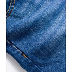 Pine Kids Denim Woven Full Length Washed Jeans - Blue