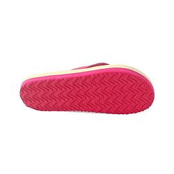 Pine Kids Slip On Flip Flops with Floral Print - Pink & Yellow
