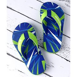 Pine Kids Printed Slip Ons Flip Flops - Blue